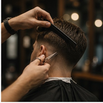 Detalle de herramientas de barbería