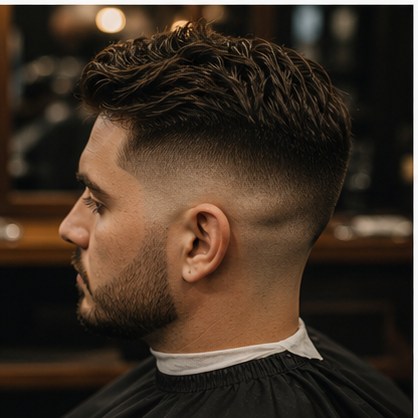 Corte masculino con terminación prolija